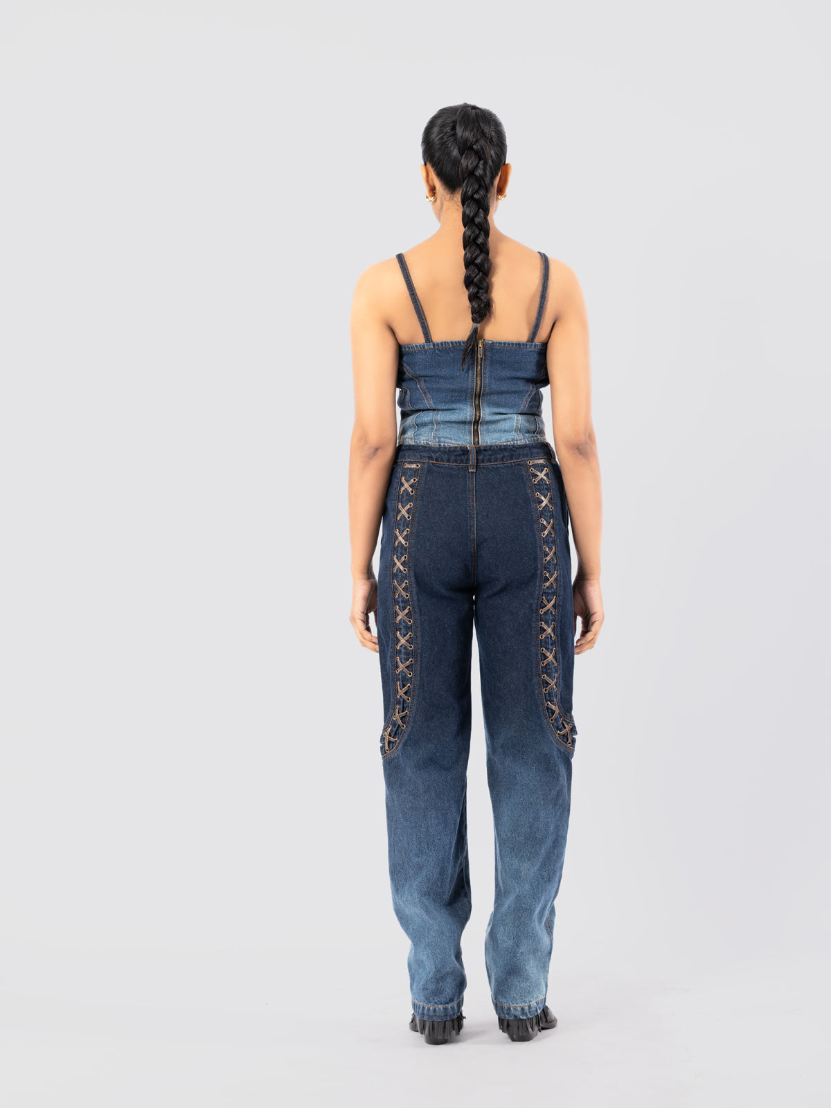 BLUE VEIN DENIM SET