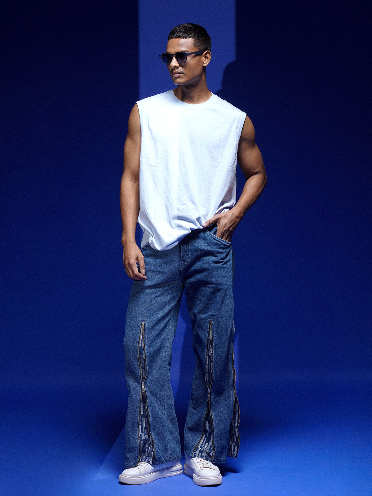 DUAL RIP ZIP DENIM