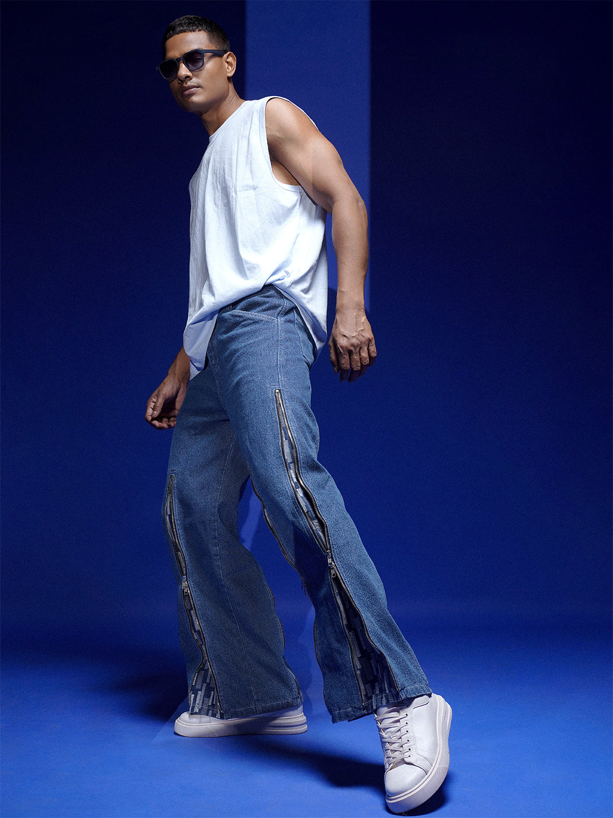 DUAL RIP ZIP DENIM