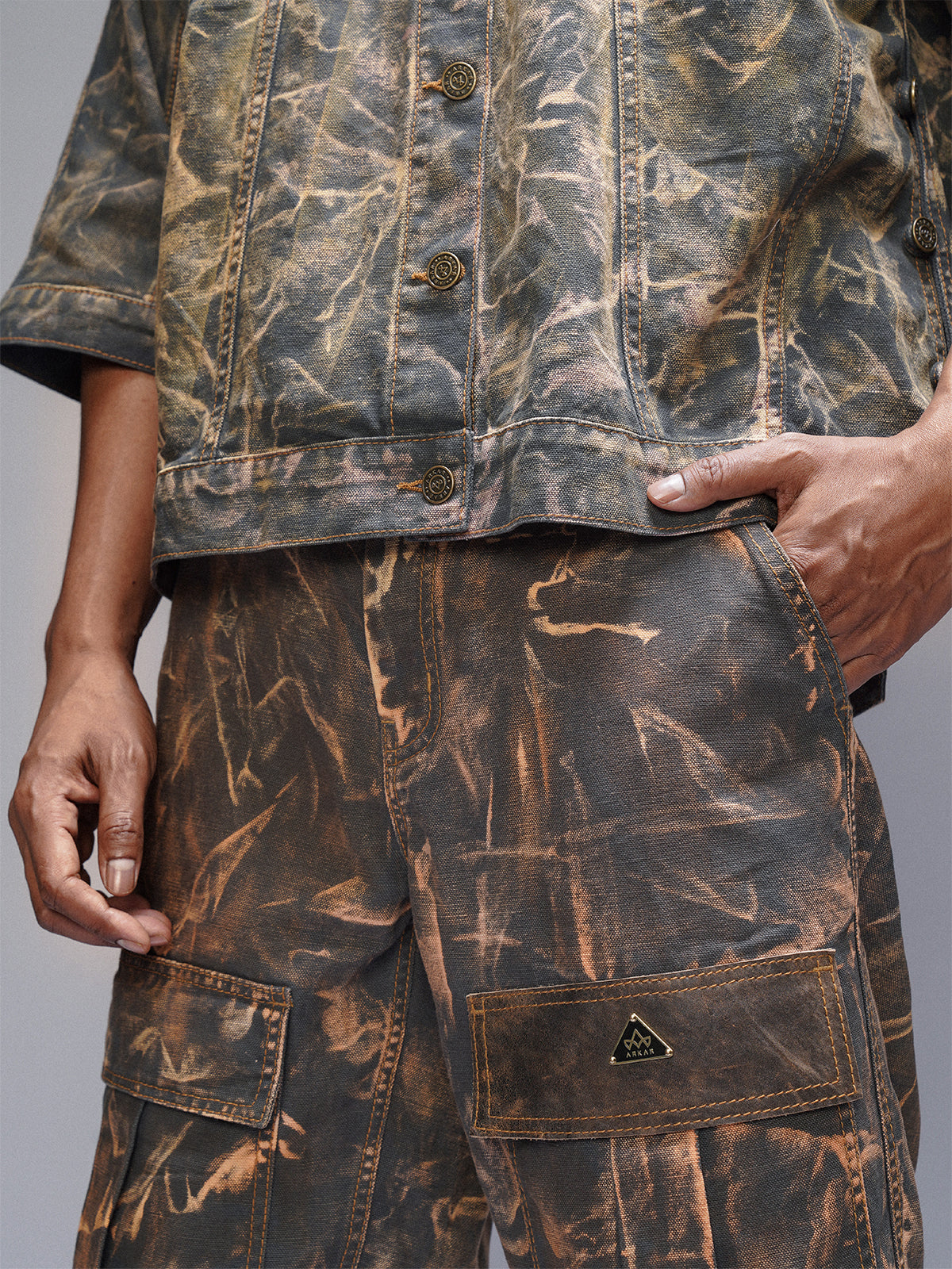 CAMEO CAMOU CARGO PANTS