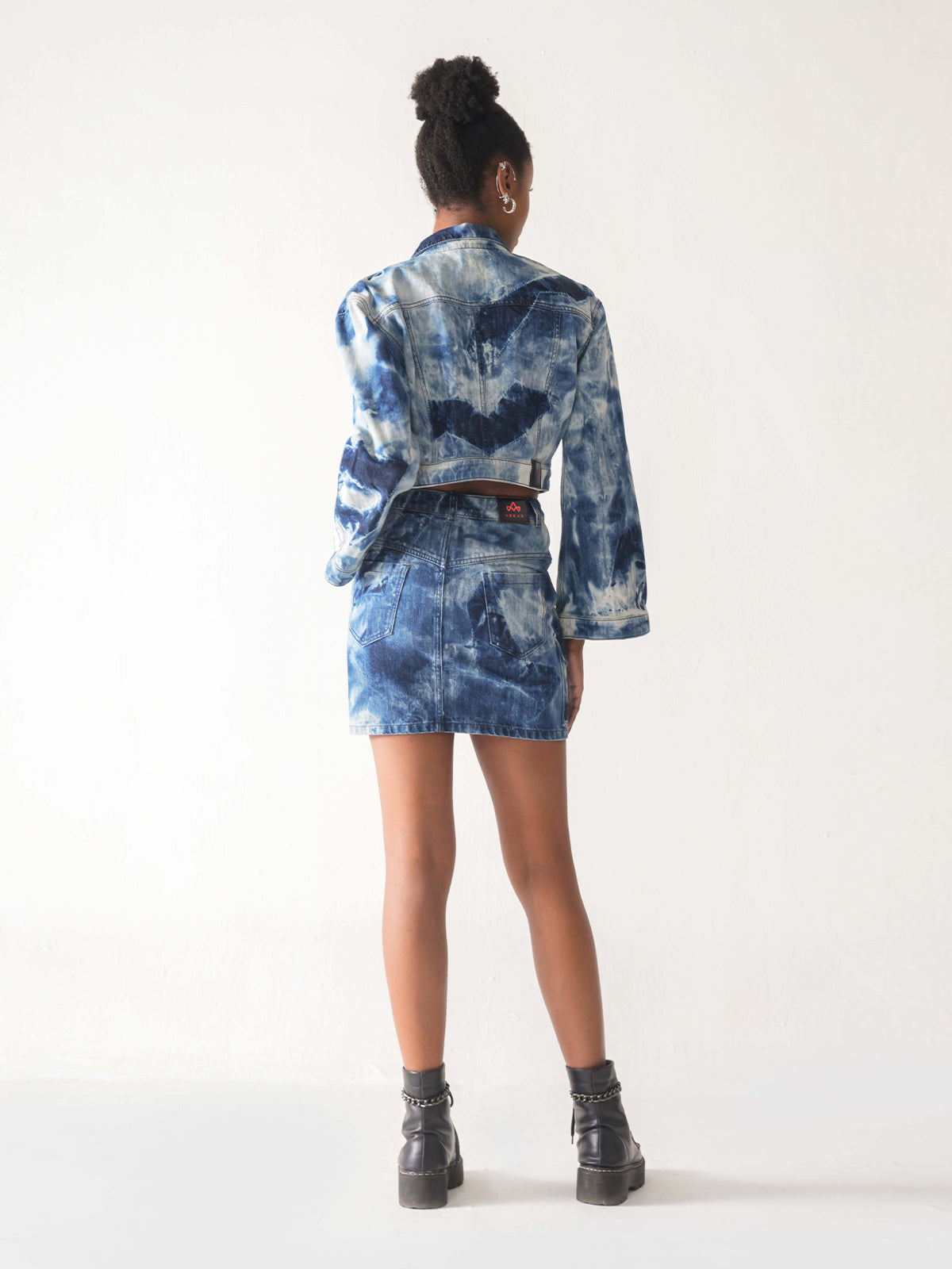 ESEN CROPPED DENIM SET