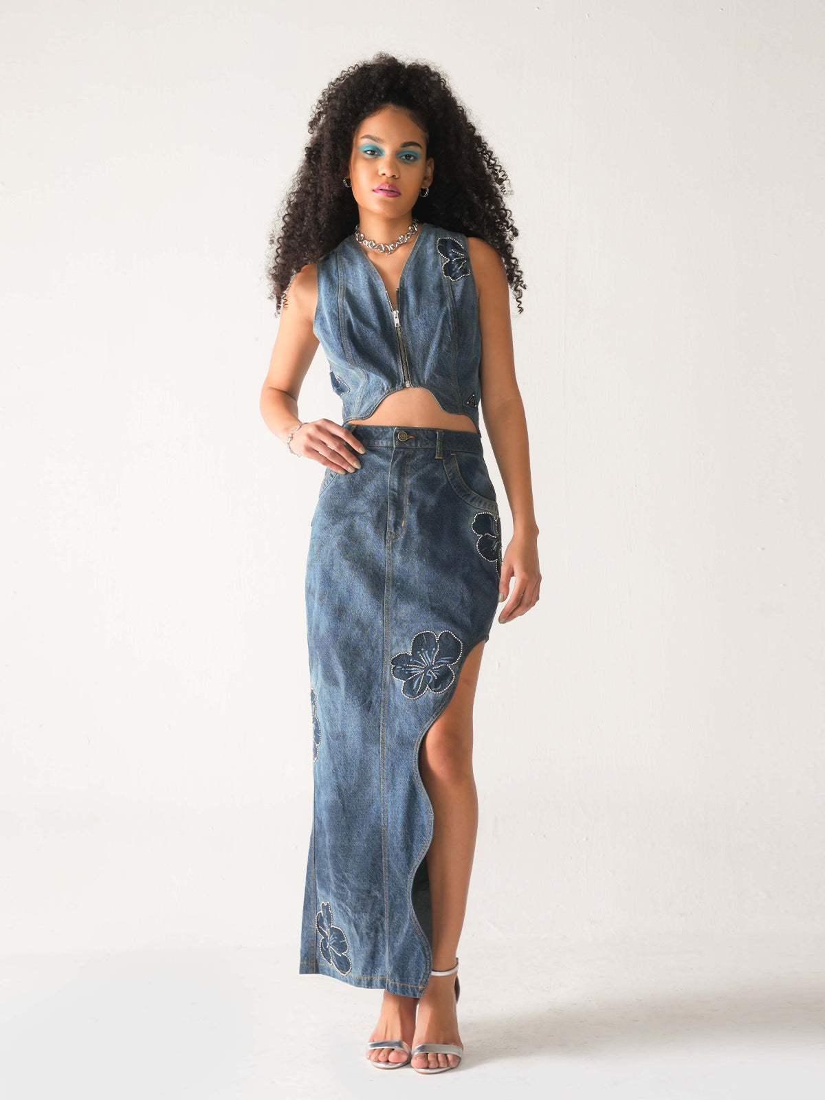 FIONA AND FLORA DENIM SET