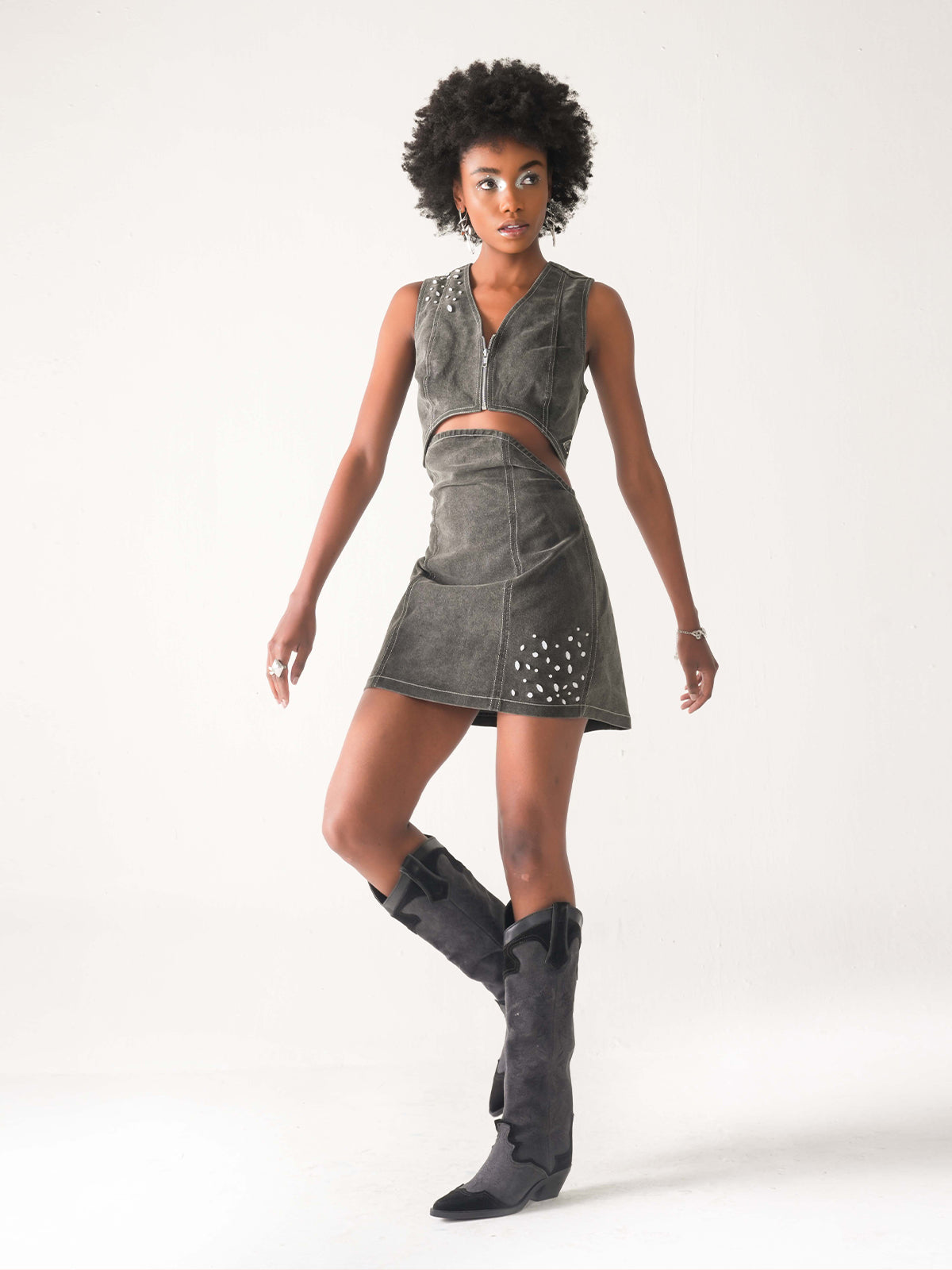 STORMY ARCHED DENIM SET