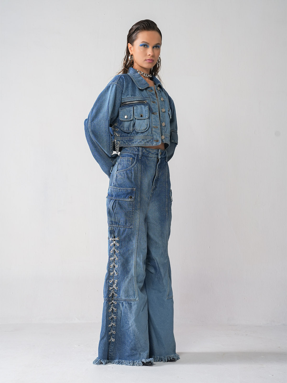 MAKE SHIFT DENIM SET
