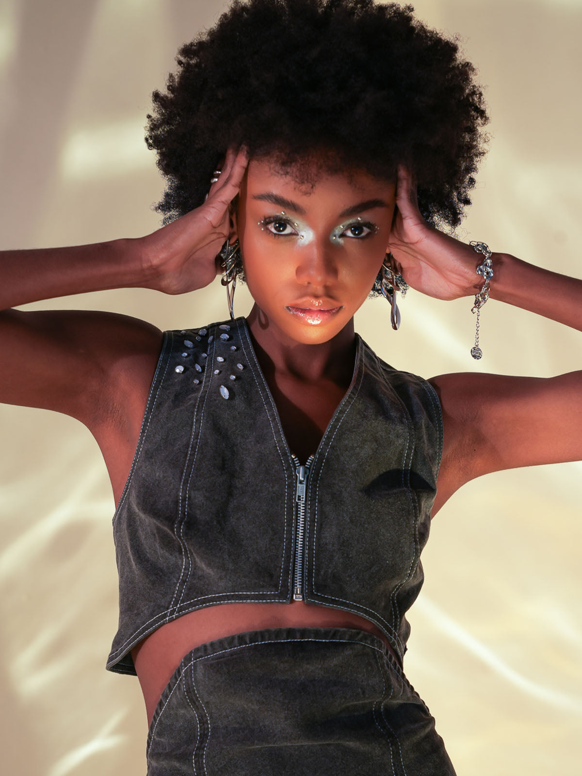 STORMY ARCHED DENIM SET