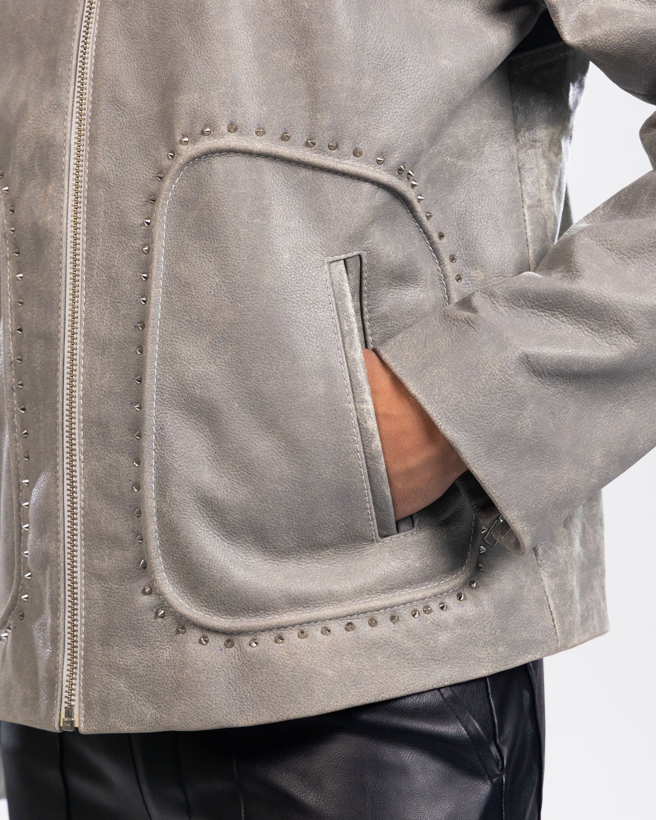 GREYSCALE AVIATOR JACKET