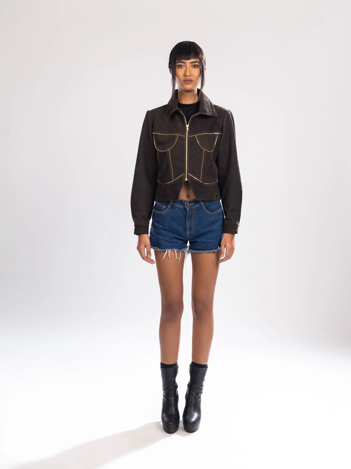CORSET ZIPPER JACKET
