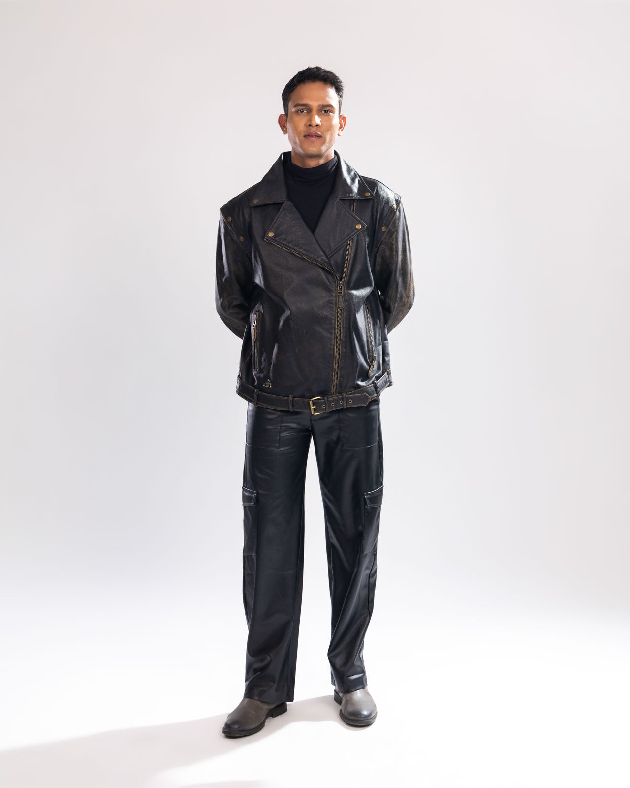 2-in-1 Rub-Off Biker Jacket