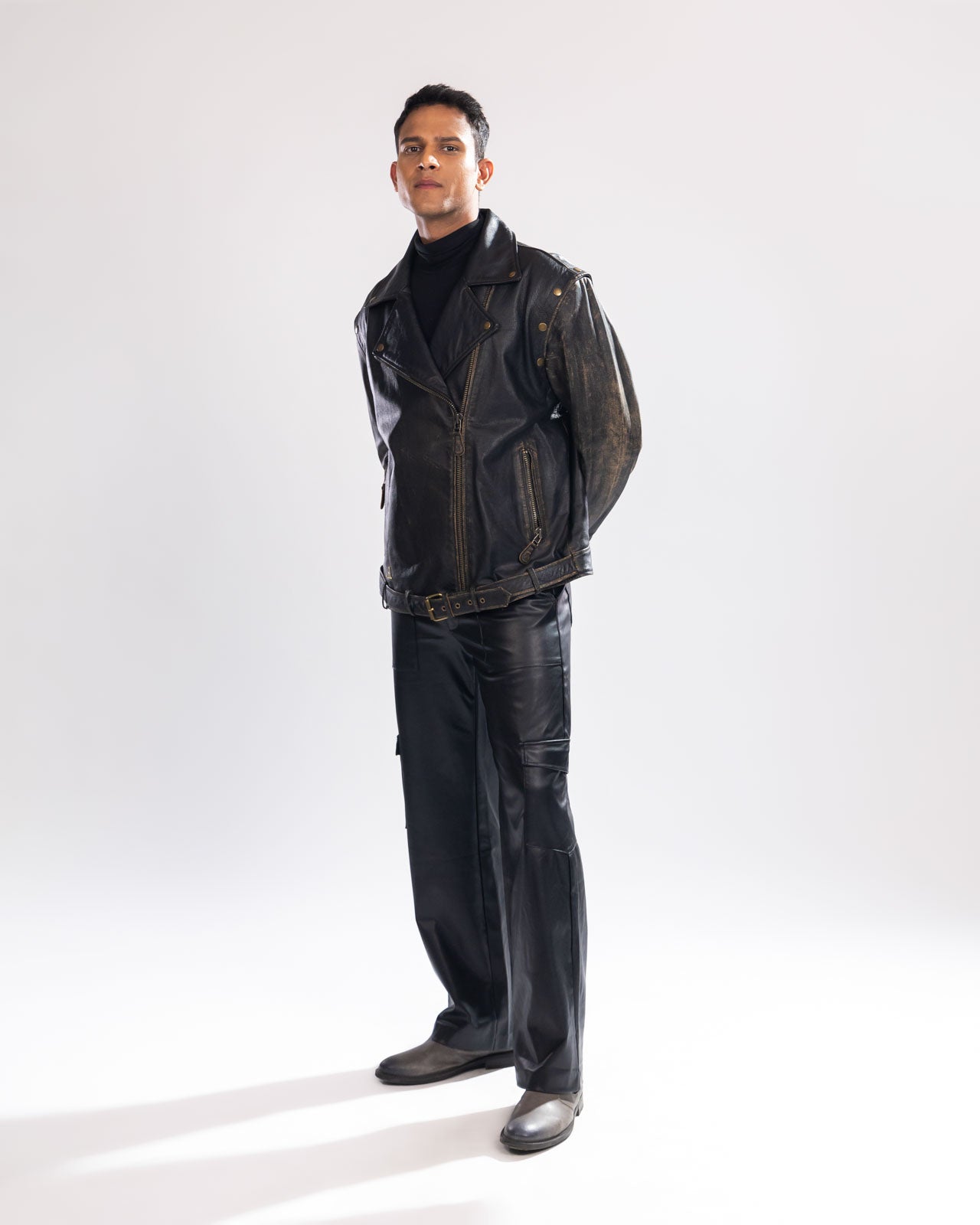 2-in-1 Rub-Off Biker Jacket