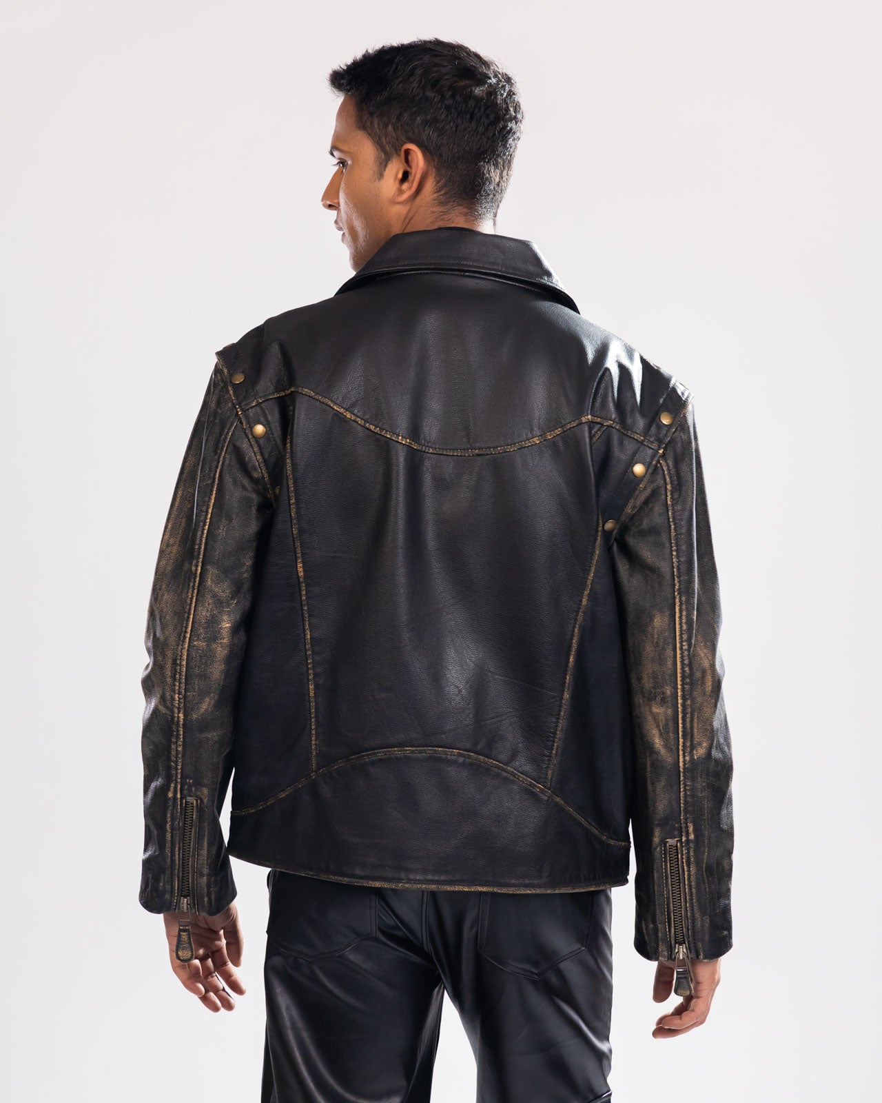 2-in-1 Rub-Off Biker Jacket