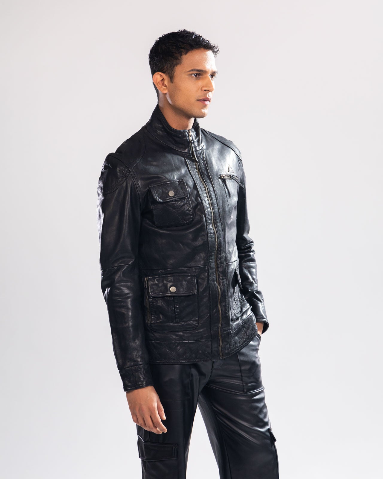 Black Inferno Racer Jacket