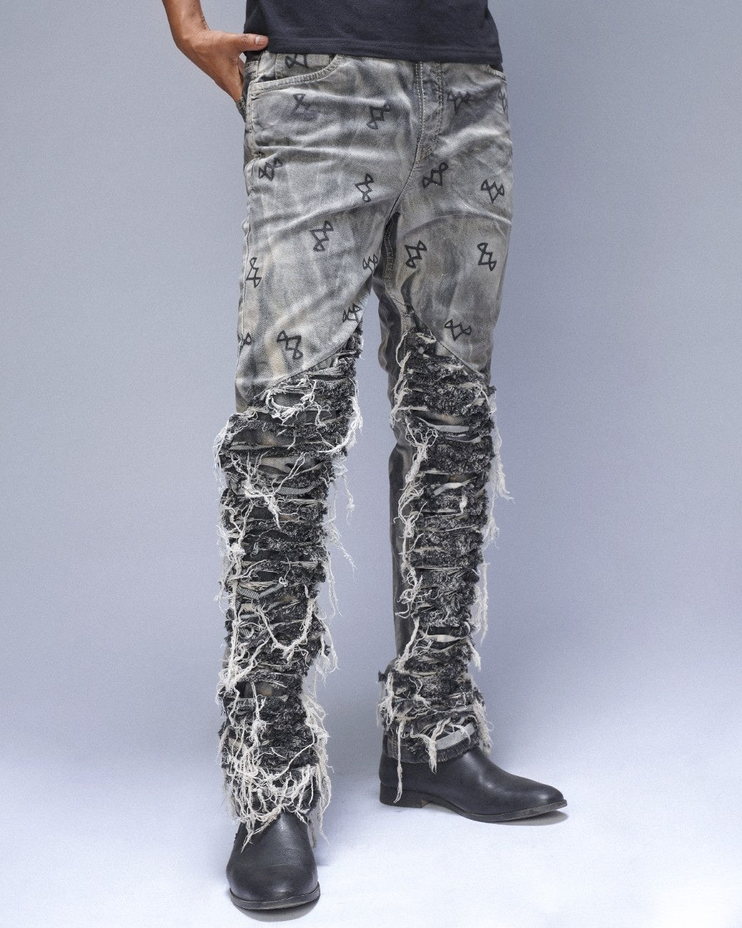 SEW ME UP GREYSCALE JEANS