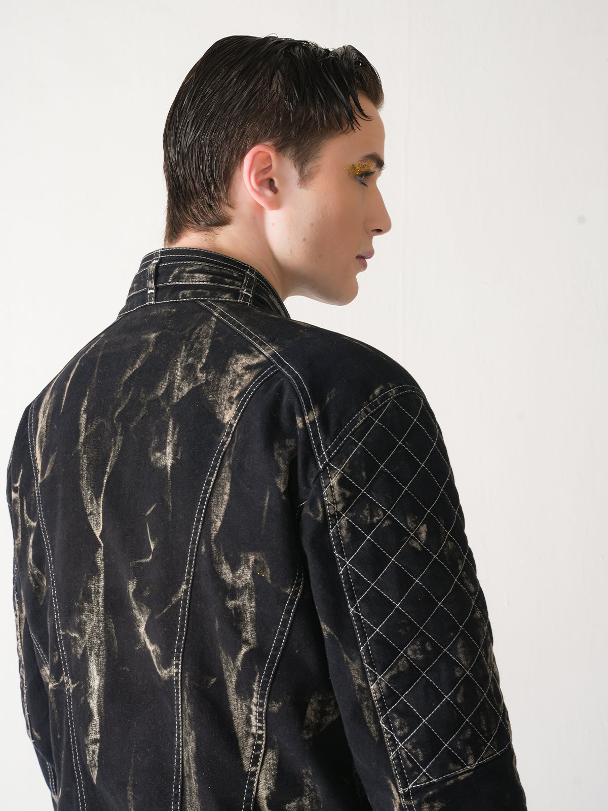 TENOR DENIM BIKER JACKET