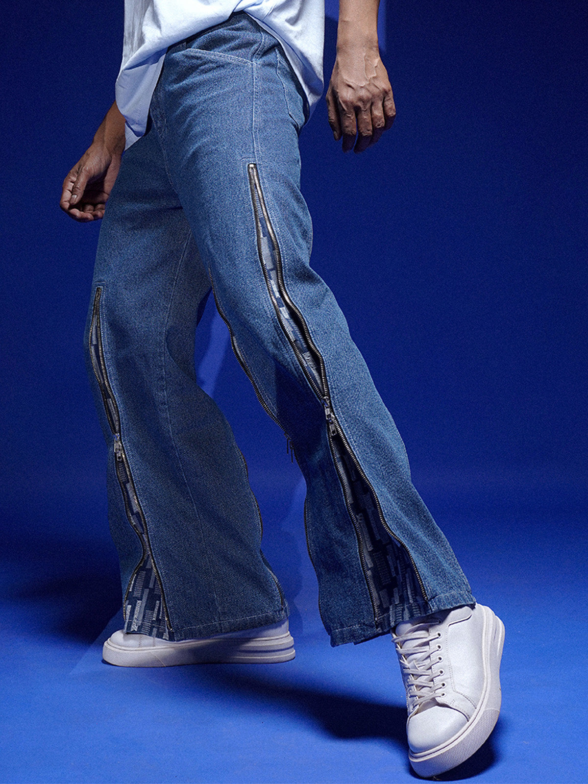 DUAL RIP ZIP DENIM
