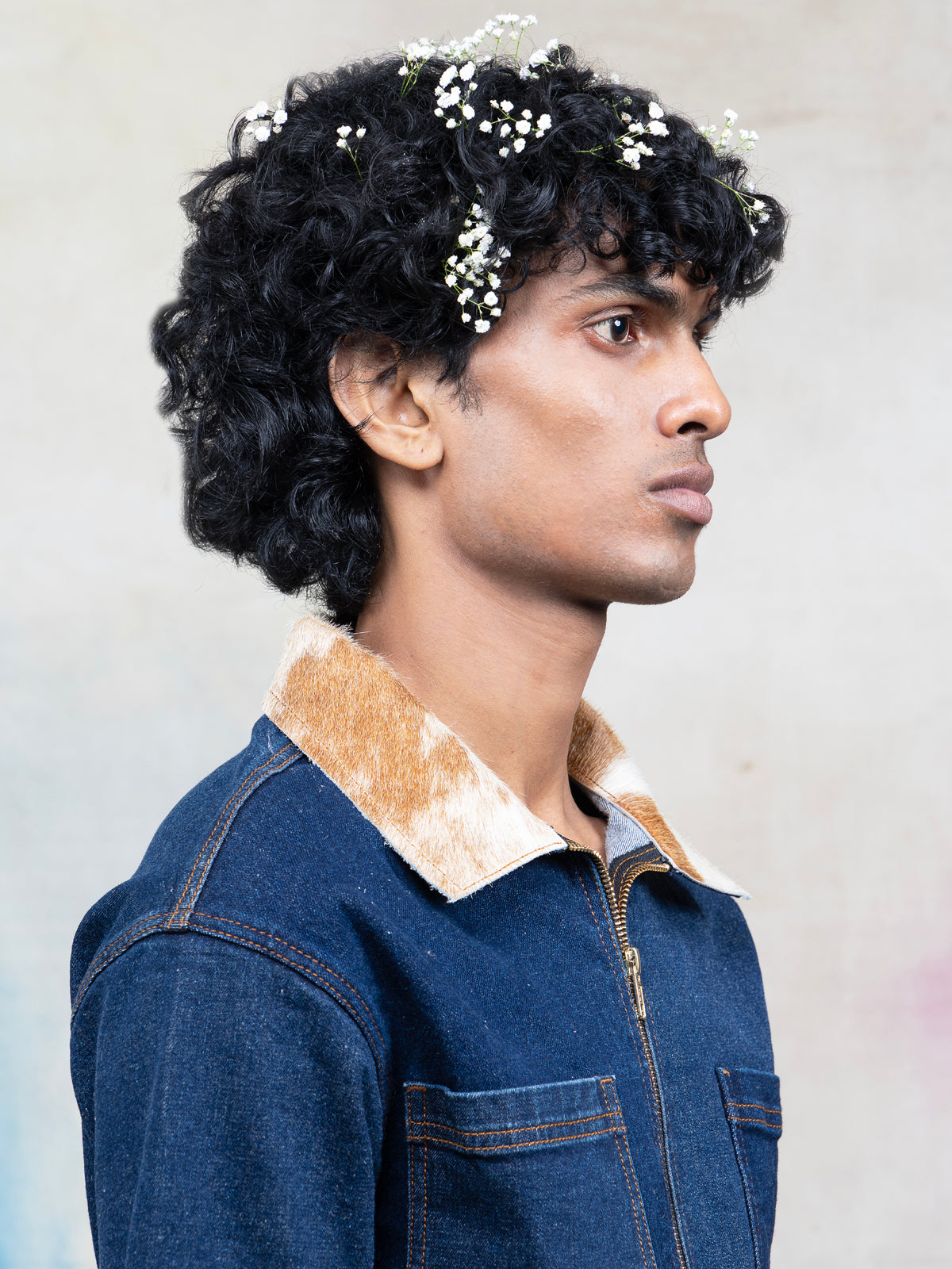 MILAAN PATCHWORK DENIM SHIRT