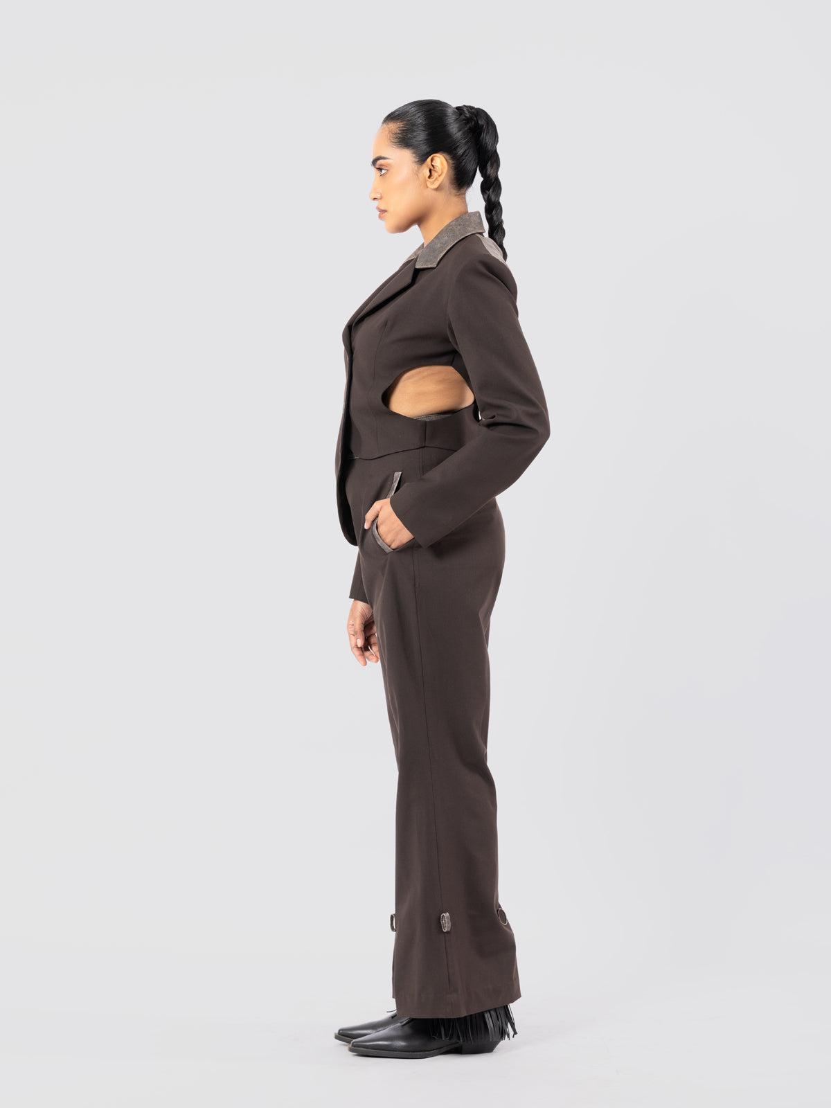 INTERLOCK COCOA HARNESS SET