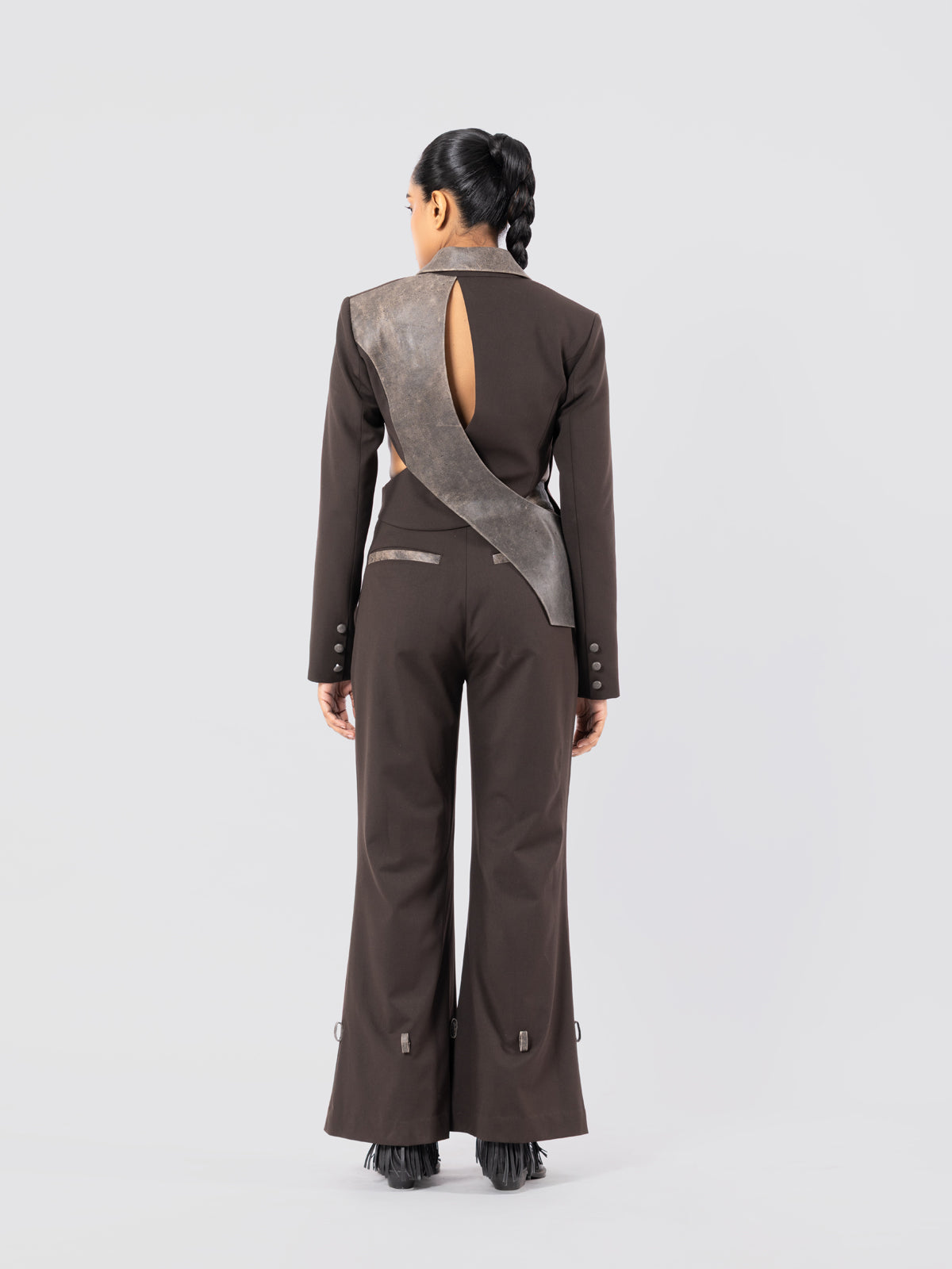 INTERLOCK COCOA HARNESS SET