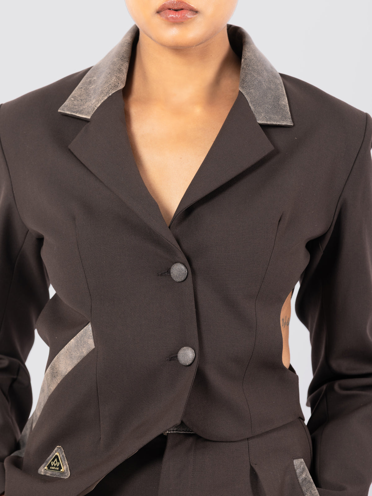 INTERLOCK COCOA HARNESS SET
