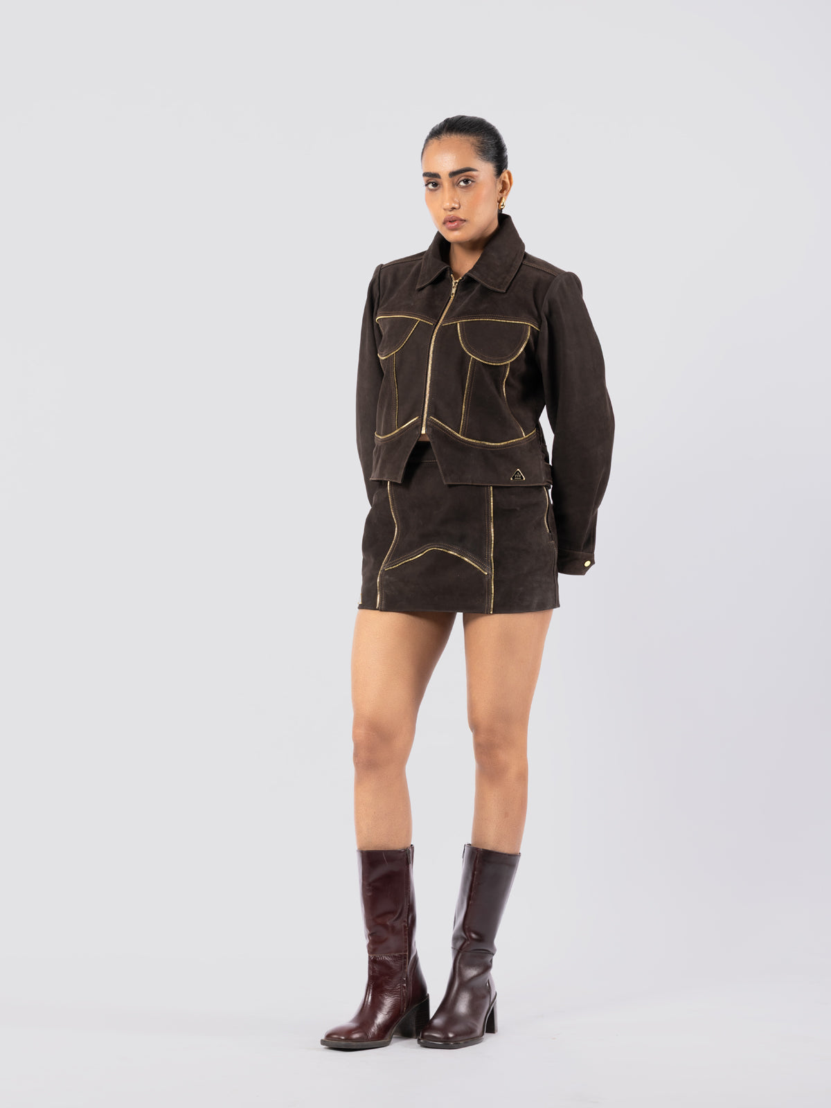 CINCH NUBUCK SKIRT