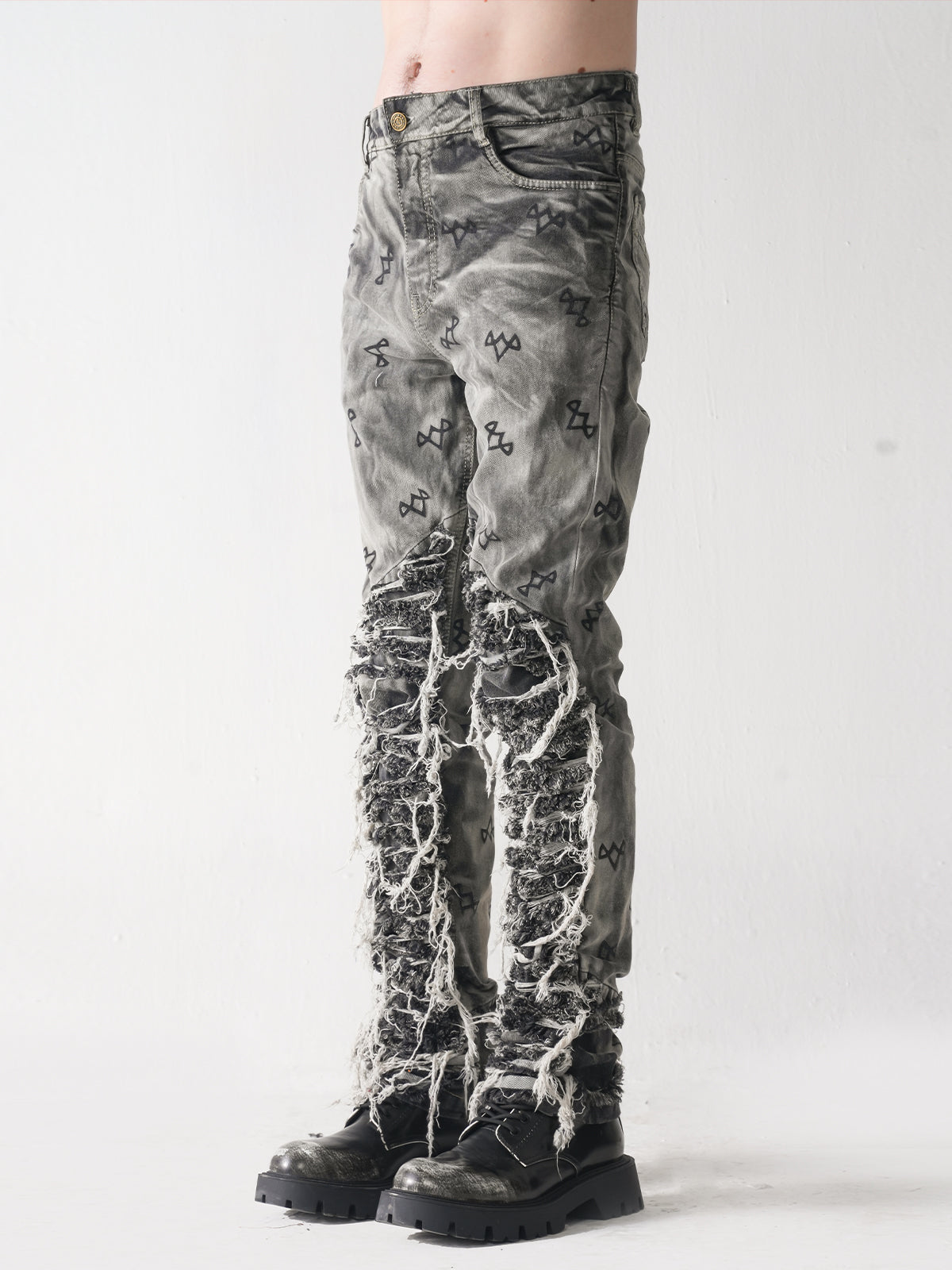 SEW ME UP GREYSCALE JEANS