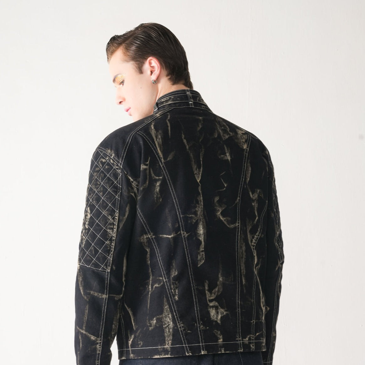 TENOR DENIM BIKER JACKET